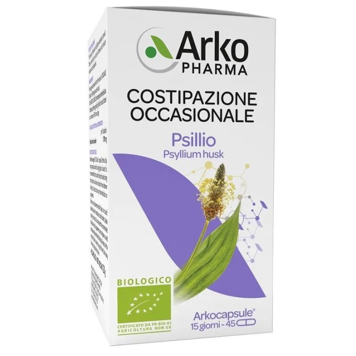 Arkocapsule Psillio Integratore per il Transito Intestinale 45 Capsule Vegetali - Arkofarm Arkocapsule Psillio Integratore per il Transito Intestinale 45 Capsule Vegetali - Arkofarm