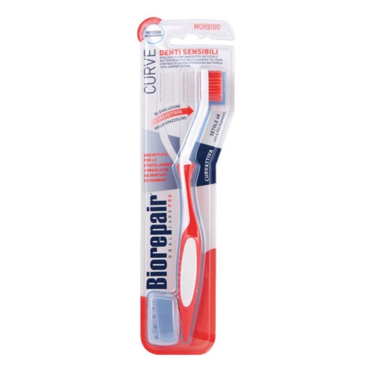 Biorepair Spazzolino Sensitive Denti Sensibili Setole Morbide con Tecnologia Batteriostatica 1 Pezzo - Coswell