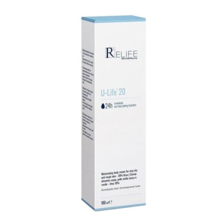 U-Life 20 Crema Idratante Corpo Pelle Molto Secca con Urea 20% e Glicerina 100ml - Relife