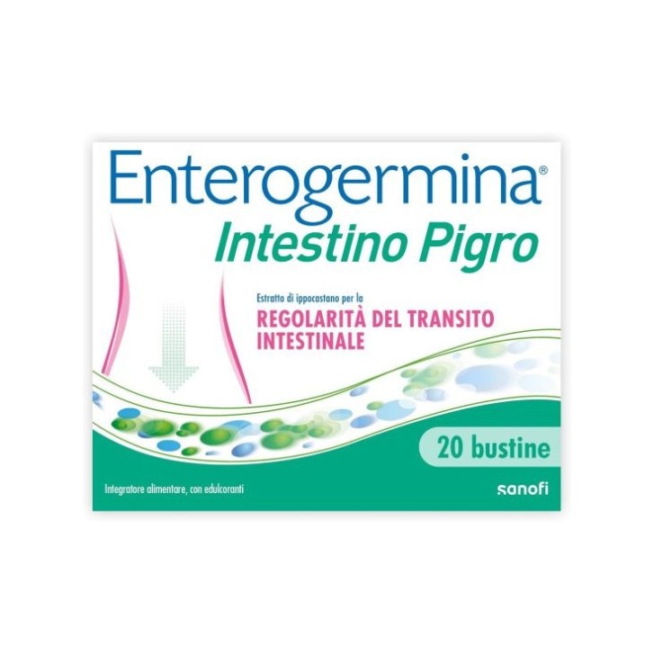 Enterogermina Intestino Pigro Integratore Probiotici e Estratti Vegetali Transito Intestinale 20+20 Bustine - Sanofi Enterogermina Intestino Pigro Integratore Probiotici e Estratti Vegetali Transito Intestinale 20+20 Bustine - Sanofi