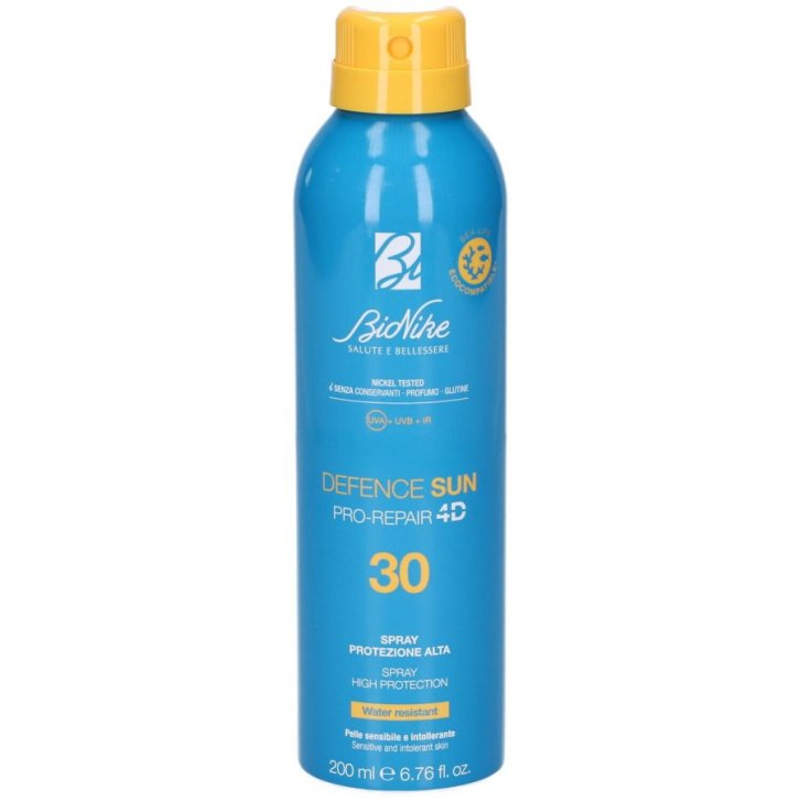 Defence Sun Pro-Repair 4D Spray Solare SPF 30 Protezione Alta Corpo Pelli Sensibili 200 ml - Bionike