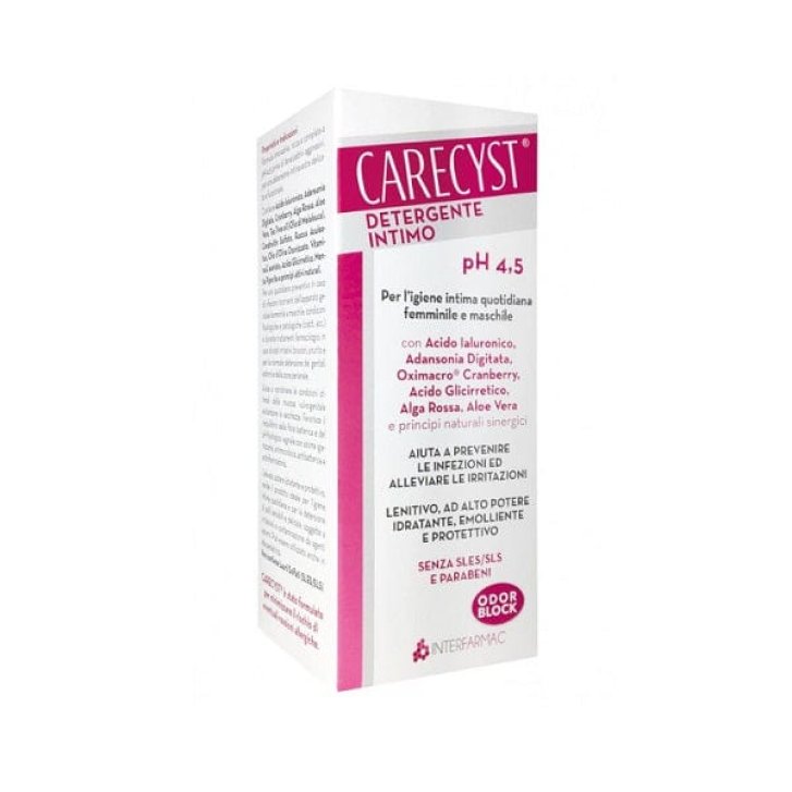 Carecyst Detergente Intimo con Aloe e Cranberry pH 4.5 250 ml - Interfarmac