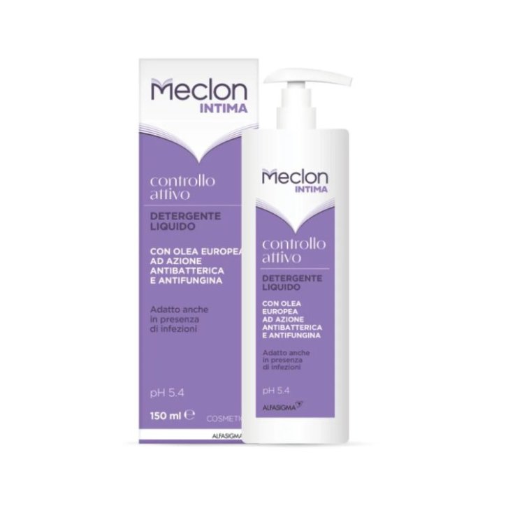 Meclon Intima Controllo Attivo Detergente Liquido per Igiene Intima in Caso di Infezioni 150 ml - Alfasigma