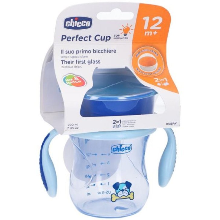 Chicco Tazza Perfect 360 Azzurra 200ml con Manici Rimovibili e Membrana in Silicone - Chicco Chicco Tazza Perfect 360 Azzurra 200ml con Manici Rimovibili e Membrana in Silicone - Chicco