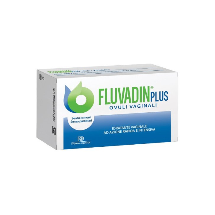 Fluvadin Plus Ovuli Vaginali con Acido Ialuronico 10 Pezzi - Farma-Derma