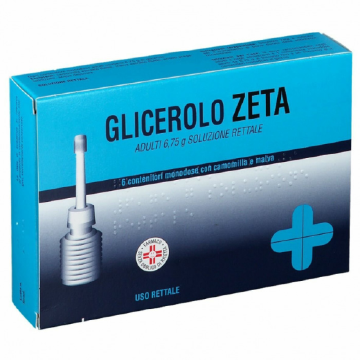 Glicerolo Zeta Adulti Soluzione Rettale con Camomilla e Malva 6 Contenitori Monodose - Zeta Farmaceutici