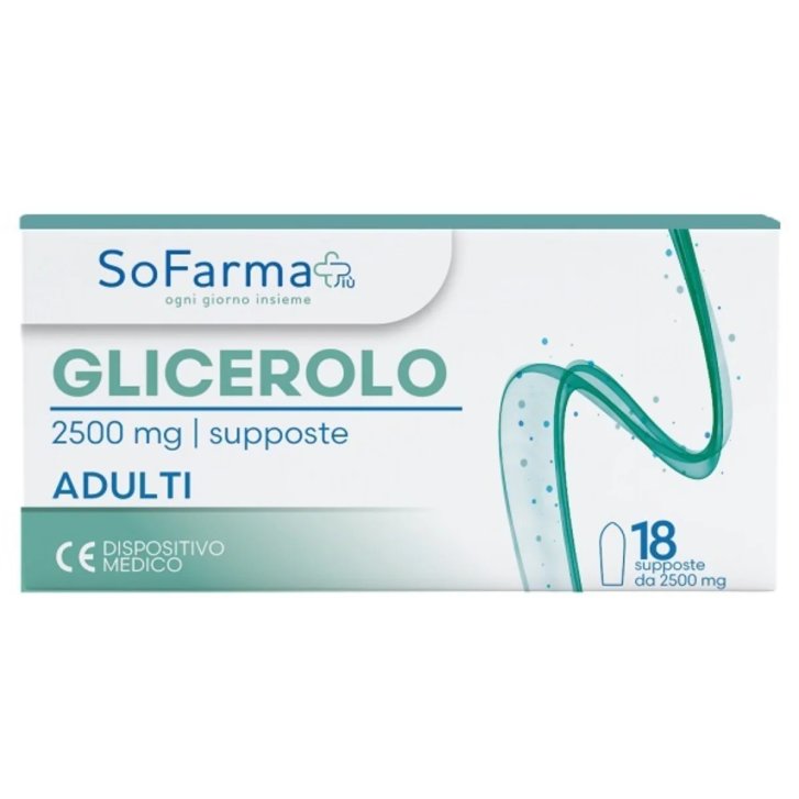 Glicerolo Ad 2250mg Microclisma Rettale per Stipsi 18 Supposte Adulti - Sofarmapiu