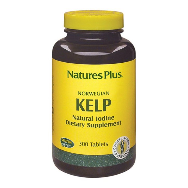 Alghe Kelp Integratore Alimentare con Iodio per Metabolismo 300 Tavolette - Nature\'s Plus Alghe Kelp Integratore Alimentare con Iodio per Metabolismo 300 Tavolette - Nature\'s Plus