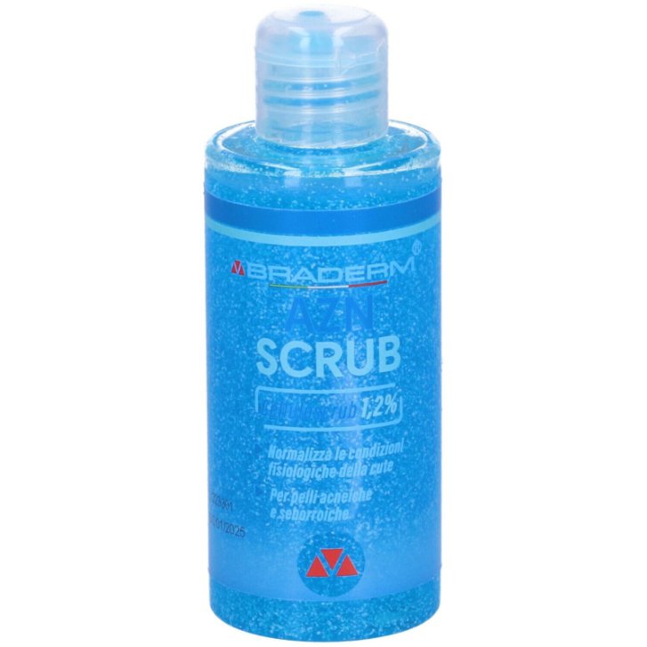 Azn Scrub Scrub per Pelle Seborroica e Acneica con Microgranuli 150ml - Braderm