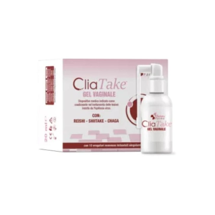 Cliatake Gel Vaginale Dispositivo Medico con Reishi Chaga Shiitake e Acido Ialuronico 20ml - Budetta Farma