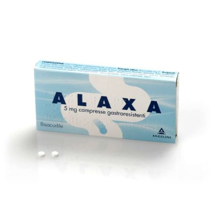 Alaxa 5 mg Compresse Gastroresistenti Lassativo per Stitichezza Occasionale 20 Compresse - Angelini