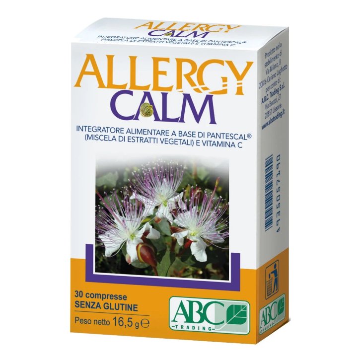 Allergycalm Integratore per Vie Respiratorie con Cappero, Ribes Nero e Vitamina C 30 Compresse - ABC Trading