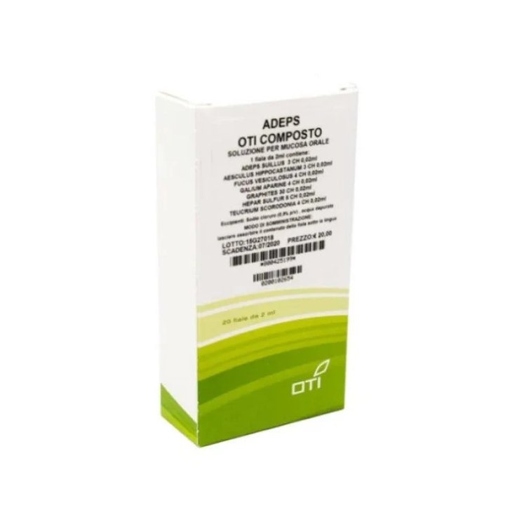 Adeps Oti Composto Preparato Omeopatico per Cellulite e Adipe 20 Fiale da 2ml - OTI