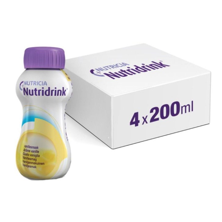 Nutridrink Vaniglia Supplemento Nutrizionale Ipocalorico 4x200ml - Nutricia