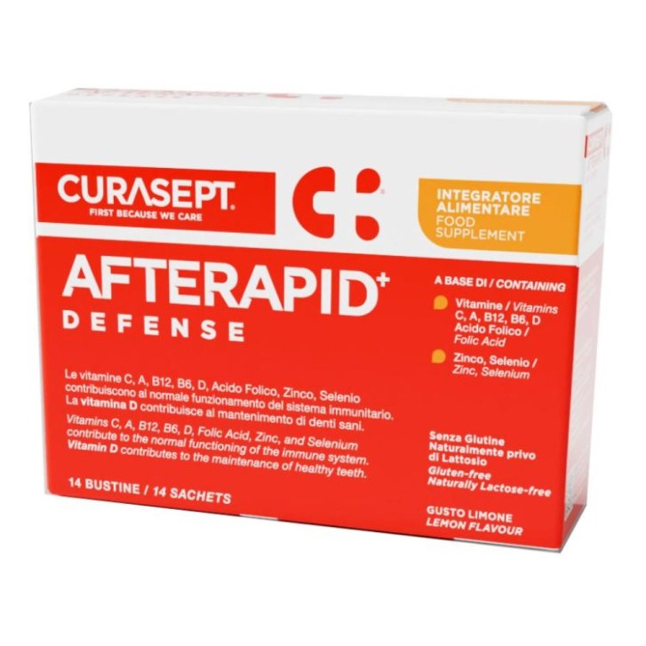 Curasept Afterapid Defense Integratore per Difese Immunitarie 14 Bustine - Curasept