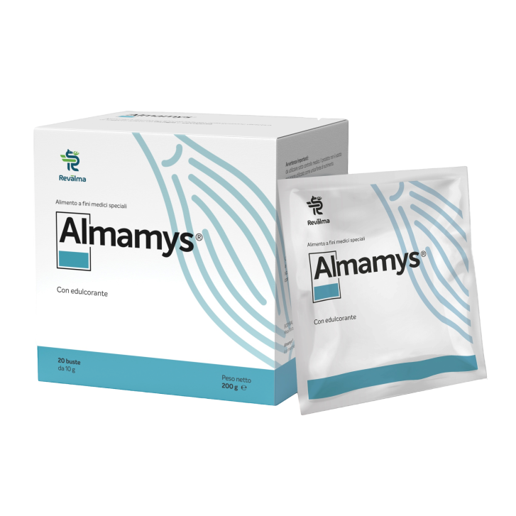 Almamys Alimento Medico per Disfagia e Sarcopenia con Peptidi di Collagene 20 Bustine da 10 g - Revalma Inc