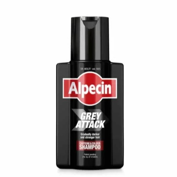 Alpecin Grey Attack Shampoo Anti Grigio con Caffeina 200 ml - Dr. Wolff Italia