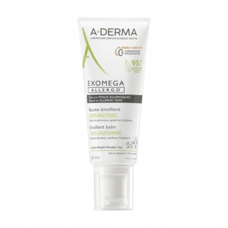 Exomega Allergo Balsamo Emolliente Anti-Prurito per Pelle Secca e Atopica 200ml - A-Derma Exomega Allergo Balsamo Emolliente Anti-Prurito per Pelle Secca e Atopica 200ml - A-Derma