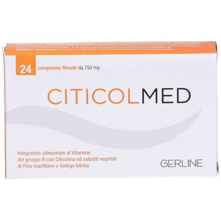 Citicolmed Integratore per il Sistema Nervoso con Vitamine B, Pino Marittimo e Ginkgo 24 Compresse - Gerline Citicolmed Integratore per il Sistema Nervoso con Vitamine B, Pino Marittimo e Ginkgo 24 Compresse - Gerline