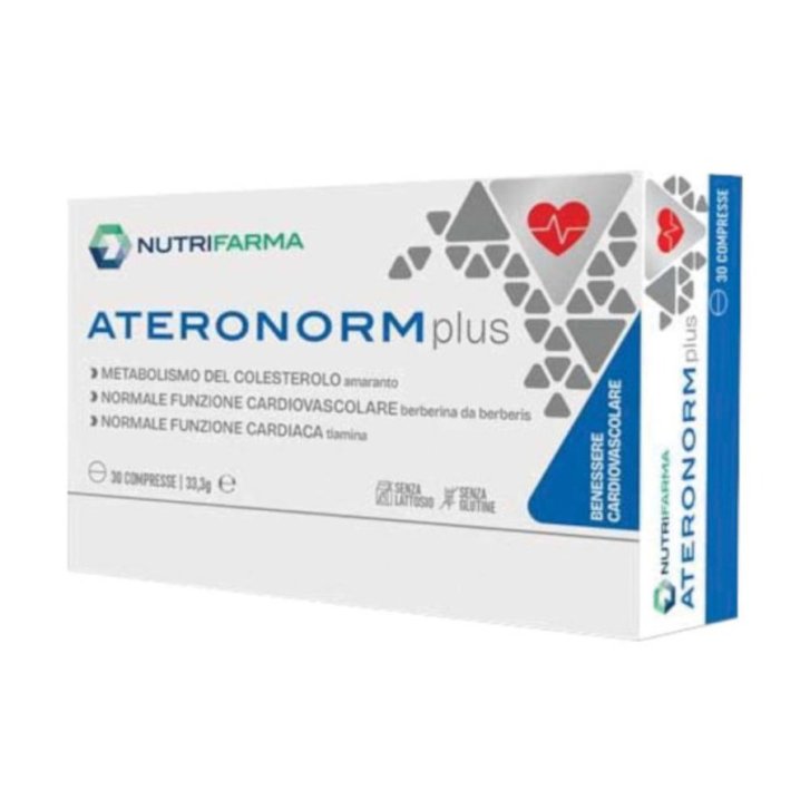 Ateronorm Plus Integratore per il Metabolismo del Colesterolo 30 Compresse - Aqua Viva Srl
