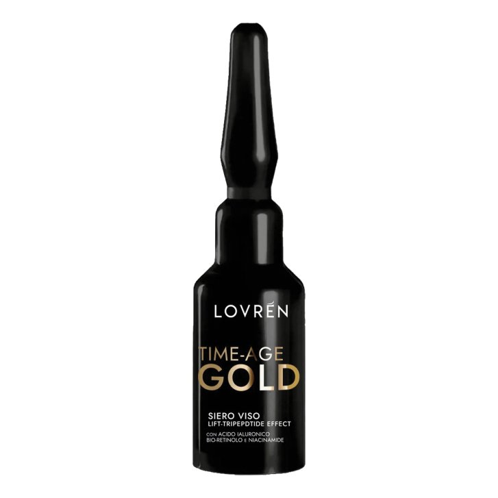 Lovren Filler Time-Age Gold Siero Viso Anti-Età con Tripeptidi e Acido Ialuronico 5 ml - Lovren