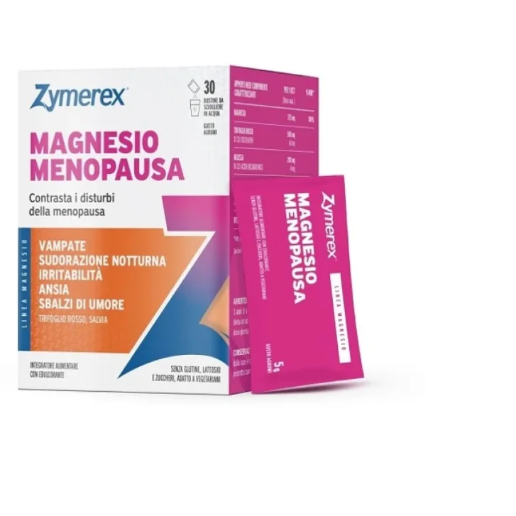 Zymerex Magnesio Menopausa Integratore per Benessere in Menopausa 30 Bustine - Wilco Farma