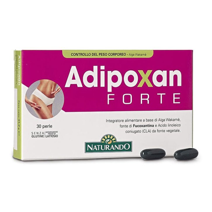 Adipoxan Forte Integratore per il Controllo del Peso con CLA e Fucoxantina 30 Capsule Mollo - Naturando