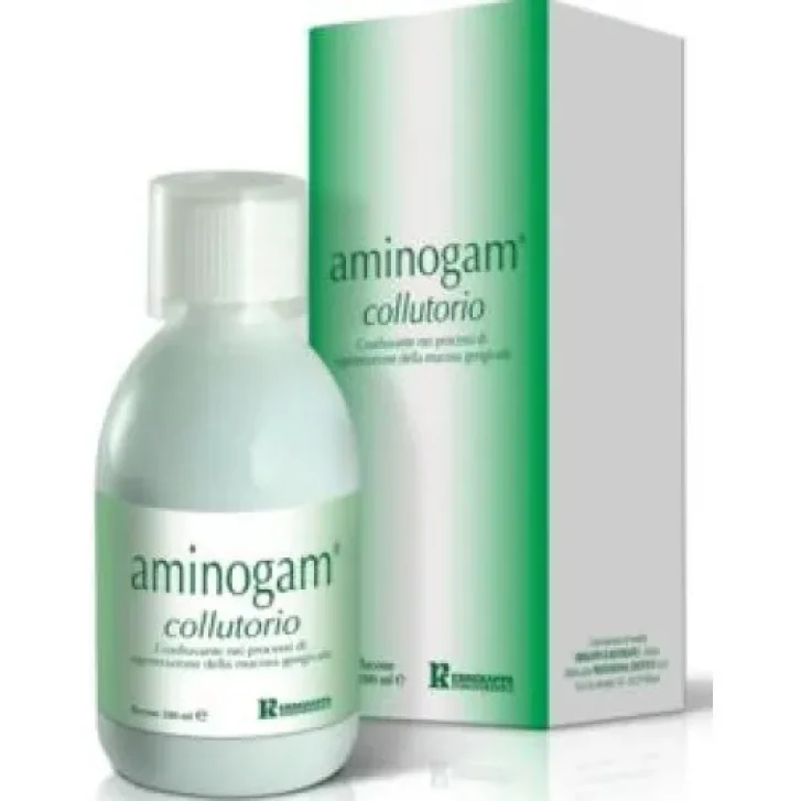 Aminogam Collutorio Dispositivo Medico con Acido Ialuronico e Aminoacidi 200ml - Professional Dietetics Spa