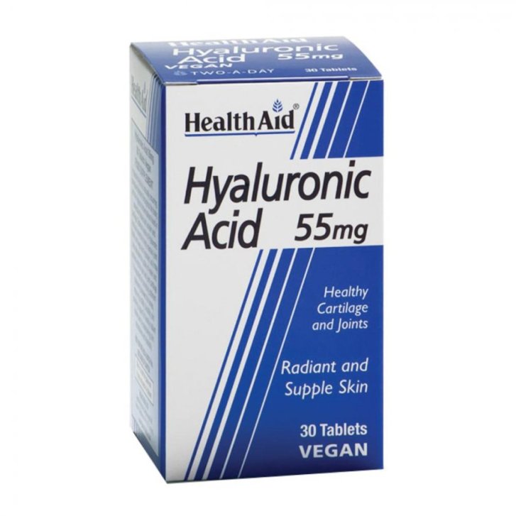 Acido Ialuronico Integratore per Articolazioni e Pelle 30 Compresse - HealthAid