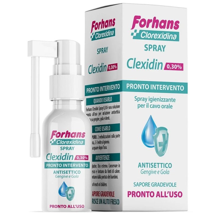 Forhans Clexidin Spray Antisettico Orale con Clorexidina 0,30% 50ml - Forhans