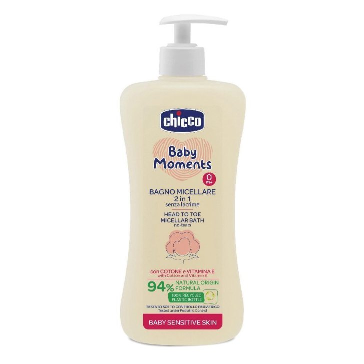 Chicco Baby Moments Bagno Micellare 2 In 1 Corpo Capelli Senza Lacrime 500ml - CHICCO