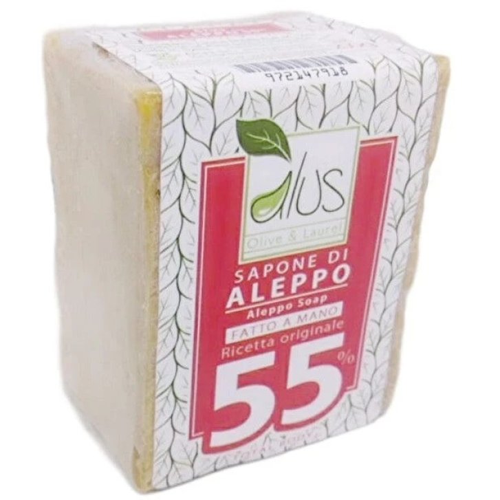 Alus Olive & Laurel Sapone Di Aleppo 55% Detergente Naturale per Pelli Sensibili 200g - Alcea Alus Olive & Laurel Sapone Di Aleppo 55% Detergente Naturale per Pelli Sensibili 200g - Alcea