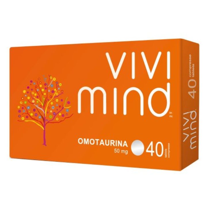 Vivimind Integratore Alimentare per Funzione Cognitiva e Memoria 40 Compresse da 50 mg - Neuraxpharm Italy