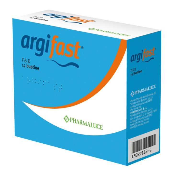 Argifast Integratore per Stanchezza Fisica e Mentale con Arginina e Ginseng 14 Bustine - Pharmaluce