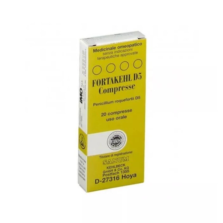 Fortakehl D5 Rimedio Omeopatico per Micosi e Infezioni 20 Compresse - Sanum-Kehlbeck