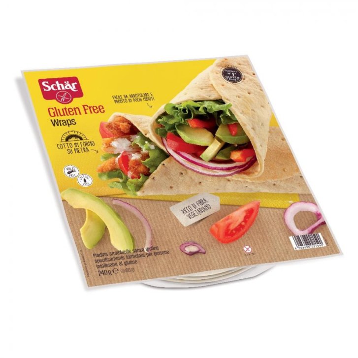 Schar Wraps Piadina Arrotolabile Senza Glutine 240 g - Dr. Schär Schar Wraps Piadina Arrotolabile Senza Glutine 240 g - Dr. Schär