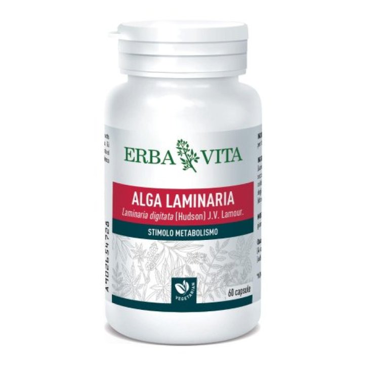 Alga Laminaria Integratore per il Metabolismo 60 Capsule 500 mg - Erba Vita