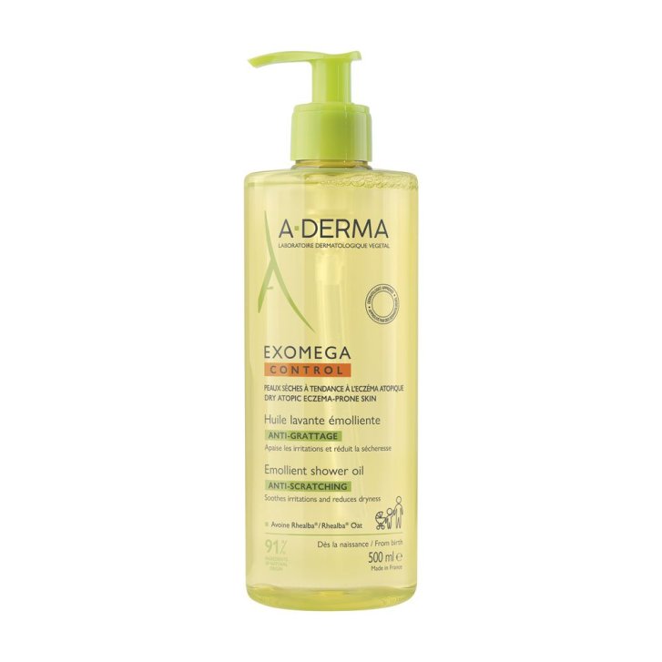 Exomega Control Olio Lavante Emolliente per Pelle Secca 500ml - A-Derma