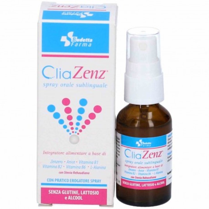 Cliazenz Spray Orale Sublinguale Anti Nausea con Zenzero 20 ml - Budetta Farma