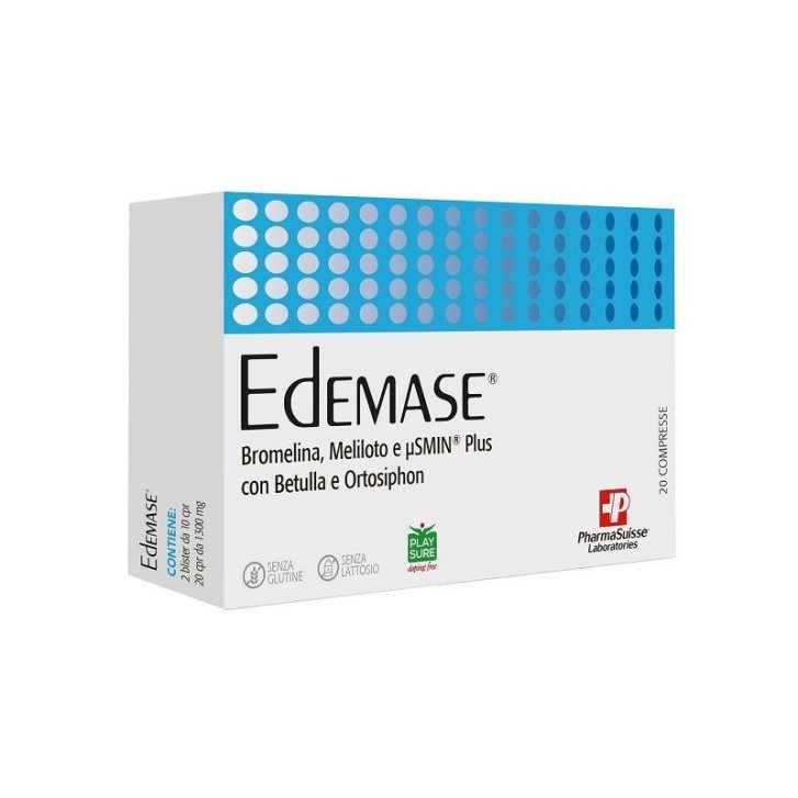 Edemase Integratore per Drenaggio Liquidi e Microcircolo 20 Compresse - Pharmasuisse Laboratories Spa