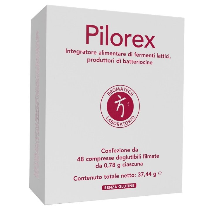 Pilorex Integratore Fermenti Lattici per Equilibrio Intestinale 48 Compresse - Bromatech