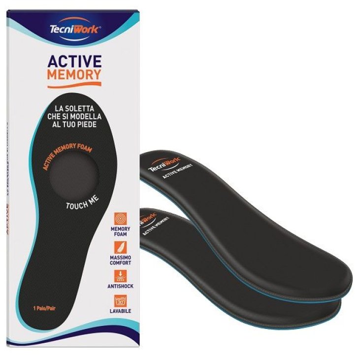 Active Memory Soletta con Tecnologia Memory Foam Taglia 39 - TECNIWORK