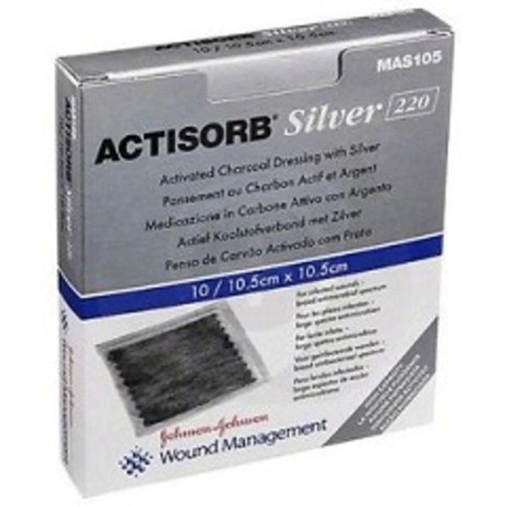 Actisorb Silver Medicazione in Carbone Attivo con Argento 10,5x10,5 cm 3 Pezzi - 3M Actisorb Silver Medicazione in Carbone Attivo con Argento 10,5x10,5 cm 3 Pezzi - 3M