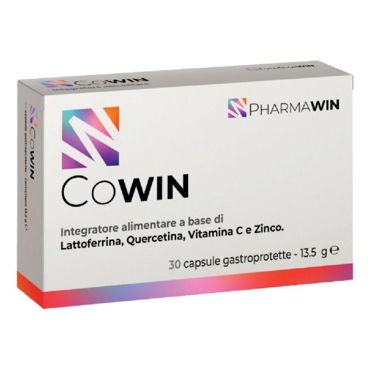 Cowin Integratore Vitamina C Zinco Quercetina Lattoferrina 30 Capsule Gastroprotette - Pharmawin