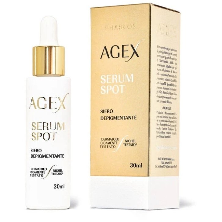 Agex Serum Spot Siero Viso per Iperpigmentazione con Acido Tranexamico e Vitamina C 30 ml - Biodue