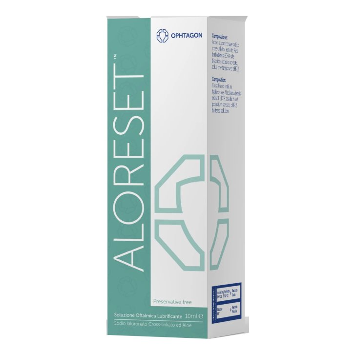 Aloreset Gocce Oculari Lubrificanti con Acido Ialuronico e Aloe 10 ml - Ophtagon Aloreset Gocce Oculari Lubrificanti con Acido Ialuronico e Aloe 10 ml - Ophtagon