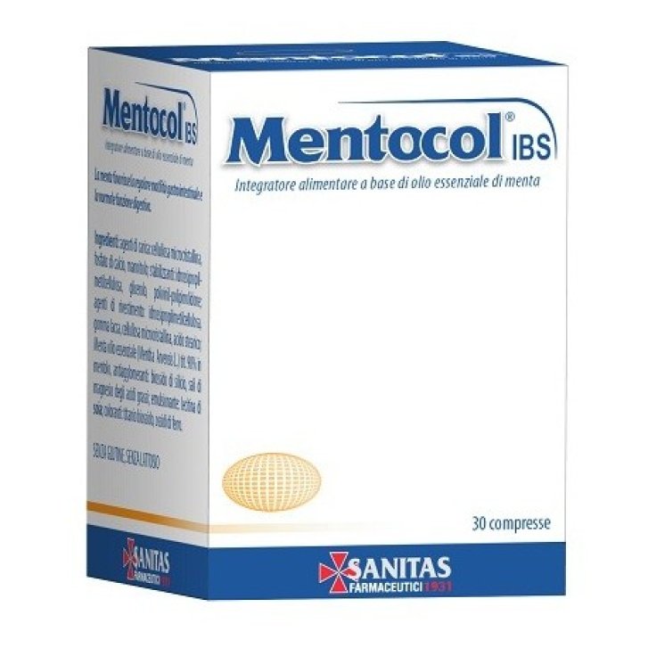 Mentocol Ibs Integratore per il Sistema Digerente con Olio di Menta 30 Compresse - Sanitas Farmaceutici