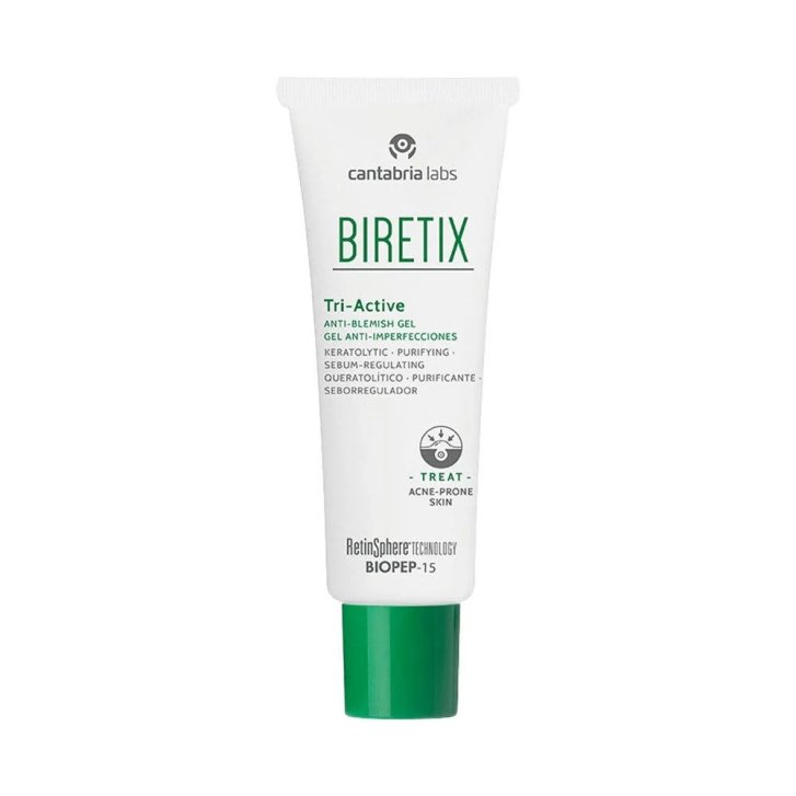 Biretix Tri-Active Gel Anti-Imperfezioni con RetinSphere e Acidi Glicolico e Salicilico 50ml - Cantabria Labs Biretix Tri-Active Gel Anti-Imperfezioni con RetinSphere e Acidi Glicolico e Salicilico 50ml - Cantabria Labs