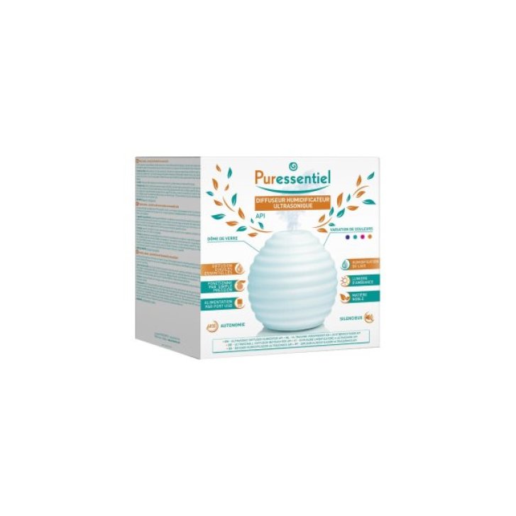 Puressentiel Diffusore Umidificatore a Ultrasuoni con Luce d\'Atmosfera 90 ml - Puressentiel