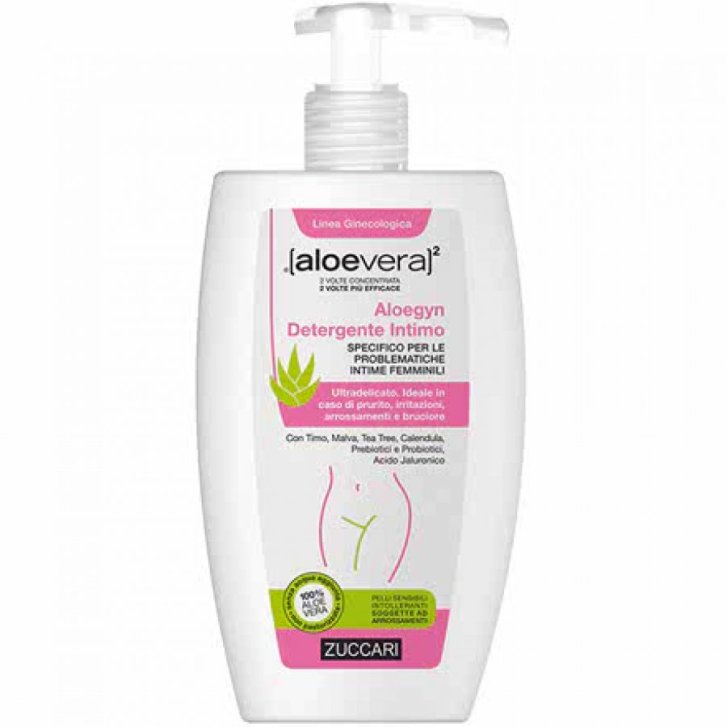 Aloegyn Detergente Intimo per Prurito e Irritazioni con Acido Lattico e Acido Ialuronico 250ml - Zuccari Aloegyn Detergente Intimo per Prurito e Irritazioni con Acido Lattico e Acido Ialuronico 250ml - Zuccari